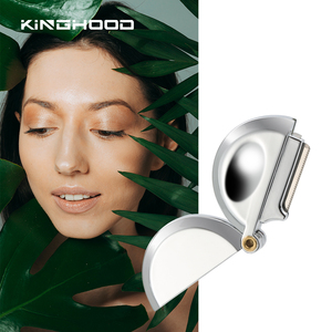 Outils de beauté de voyage réutilisables en marque privée OEM, tondeuse à poils du <span class=keywords><strong>visage</strong></span> pliable, <span class=keywords><strong>rasoir</strong></span> à sourcils en métal pour femmes - Product Image 3
