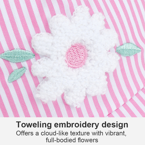 Gorra de Béisbol Infantil Personalizada de 5 Paneles, de Algodón con Rayas Rosas Bordadas, Gorra Deportiva de Verano con Protección Solar para Niñas - Product Image 3