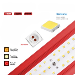 Barra LED per Coltivazione Idroponica a Spettro Completo 720W per Serra Commerciale Lucius - Produzione Piante - Product Image 3