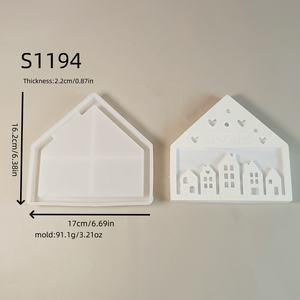 Outils de gâteau en silicone 3D pour maison de cinq étages écologiques faits à la main plateau de rangement sûr de qualité alimentaire avec sac pour usage commercial - Product Image 2