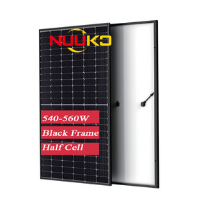 Paneles Solares NUUKO 540W 550W 560W Totalmente Negros Tipo P de Media Celda de Silicio Monocristalino para Uso Doméstico, Certificados - Product Image 1