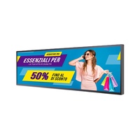 38.6 pouces gros bande écran HD étagère bande affichage intelligent LCD publicité machine