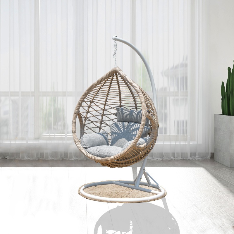Gray Rattan with White Frame