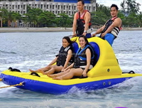Jouet de sport nautique d'été canapé remorquable train en marche bateau UFO tube gonflable pour la navigation de plaisance