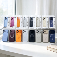 Coque de téléphone magnétique rigide pour PC, transformable instantanément en IP 18 PRO MAX, pour iPhone 13/14/15/16/17 Promax, avec verre givré AG et protection d'objectif