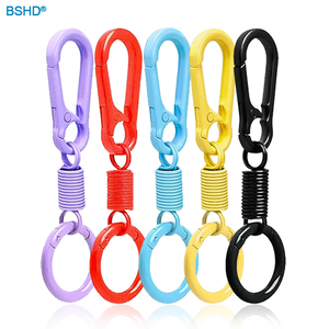 Llavero de <span class=keywords><strong>coche</strong></span> de aleación de zinc para montañismo, con mosquetón de anillo en O y pintura en aerosol de colores vibrantes, ligero y a la moda. - Product Image 1