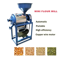 Meilleure machine à moudre le maïs manuelle, broyeur de poudre économique avec moteur 220v, composants principaux inclus