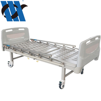 Lit pliant pas cher YC-T0611L, lit d'hôpital manuel avec matelas, lit pliant en métal