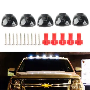 Lampu sein atap mobil 12 LED, lampu sinyal samping truk, lampu sein atap mobil Universal 9 LED 16 LED Amber putih