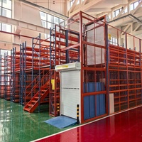 Plataforma de Almacenamiento en Entreplanta, Sistema de Estanterías de Acero, Doble Capa, Resistente, Protección Contra la Corrosión, Estantería Industrial