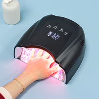 Lampe à ongles UV LED 98W professionnelle pour salon, avec capteur automatique, machine à sécher le vernis gel, séchage rapide du gel, manucure, pédicure, logo