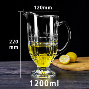 Hot bán Retro tinh tế thủy tinh khắc <span class=keywords><strong>Jug</strong></span> cup <span class=keywords><strong>Set</strong></span> một 1.2L <span class=keywords><strong>Jug</strong></span> với sáu ly cho bia/nước trái cây/sữa/nước - Product Image 4
