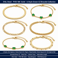 Meilleures ventes 2026 – Bracelets en acier inoxydable plaqué or 18 carats les plus populaires – Bijoux tendance géométriques pour femmes
