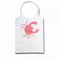 Bavoirs de homard pour adultes pour manger Tablier imperméable réutilisable lavable avec attrape-miettes Grands bavoirs d'alimentation pour adultes Protecteur de vêtements