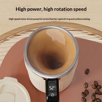 Tasse à mélanger électrique entièrement automatique en acier inoxydable avec affichage intelligent de la température, tasse à café portable