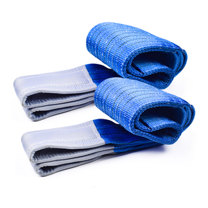 Eslingas de elevación azules de alta resistencia de 240 mm, 6/8/10 toneladas, correa redonda de poliéster, cinta de elevación 7:1 6:1 5:1 - Product Image 1