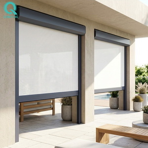 QINGYING Auvent extérieur intelligent coupe-vent Ziptrack en PVC avec rideau - Product Image 1