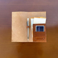 Porte-Comptes en Cuir Véritable Personnalisé avec Logo pour Restaurants, Porte-Comptes de Client, Dossier de Reçus d'Hôtel LBH-0083