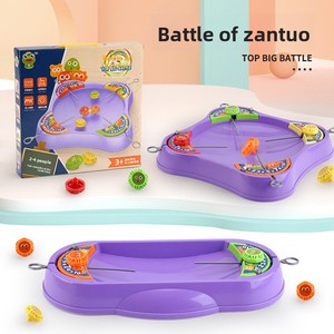 Nouveau style transfrontalier : Ensemble de jeu interactif de combat de toupies en plastique pour enfants, mini-jeu de table multijoueur - Product Image 2