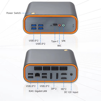 NUC Mini PC Core I3 I5 1215U 12450H DDR5 con 8 * USB 2 * DP 2 * HD Admite cuatro pantallas Mini PC de escritorio Uso para oficina o negocios