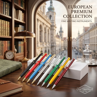 Stylo bille en métal personnalisé avec logo VIP, luxueux, coloré, fin, pour fournitures de bureau, cadeau d'affaires exécutif