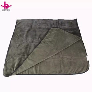 Couverture de voyage avec taie d'oreiller rembourrée trois en un polaire voiture voyage Portable jeter couverture - Product Image 4