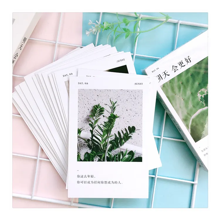 Wholesale High Quality Creative Custom Postcard Printing Floral Scenery Paper Card For Souvenir