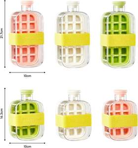 Botella de Agua Portátil de 800ml Rosa, Nueva Tendencia, para el Verano, con Bandeja para Cubos de Hielo 2 en 1, Molde para Cubos de Hielo, Botella para Hacer Bolas de Hielo - Product Image 6