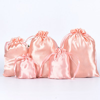 Pochette en satin avec cordon de serrage, sac à poussière tendance pour bijoux, emballage cosmétique pour la saison estivale, cadeau de Noël