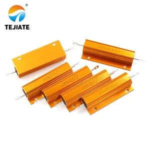 Hot Gold aluminum shell RX24-100W Carbon Film 820r fuse 11kv neutral grounding resistor color codes