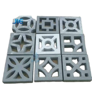 3D Concrete Block Interlocking Plastic Mold For Garden Wall Decoration