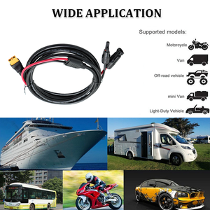 Premium 3M XT90 Cable adaptador de panel solar 12AWG Extensión de carga con conector impermeable Conductor de cobre y aislamiento de PVC - Product Image 6