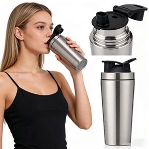 Bouteille <span class=keywords><strong>shaker</strong></span> pour protéines de lactosérum, paroi simple, 700 ml, sans BPA, anti-fuite, facile à nettoyer, tasse mélangeuse pour musculation, perte de poids, régime, fitness - Product Image 5