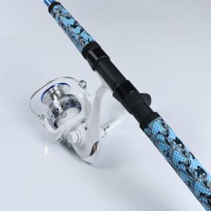 YOKI Combo de pêche télescopique durable PowerStik pour eau salée et eau douce, idéal pour la pêche côtière en hiver - Product Image 2