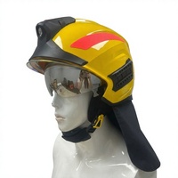 Casque de pompier européen intégral WANZ à double visière, ignifuge, pour la sécurité incendie