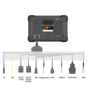 1000nit बीहड़ गोली 10 इंच IP67 गोली पीसी वाहन गोली भारी उद्योग प्रदर्शन 4G जीपीएस ट्रैकिंग वाईफ़ाई में बनाया j1939 एनएफसी - Product Image 5