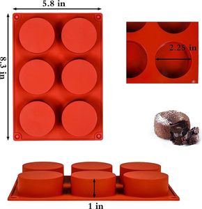 Moldes de silicona <span class=keywords><strong>para</strong></span> galletas de <span class=keywords><strong>chocolate</strong></span> <span class=keywords><strong>para</strong></span> <span class=keywords><strong>oreo</strong></span> cupcakes pudín Mini jabón-cilindro redondo herramientas <span class=keywords><strong>para</strong></span> pasteles - Product Image 2