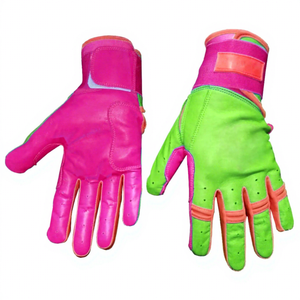 Guantes de Béisbol Profesionales de la Mejor Calidad, Agarre Suave y Resistente, Cuero Vacuno, Ambidiestros, Ligeros, para Adultos y Jóvenes, Puño Largo - Product Image 1