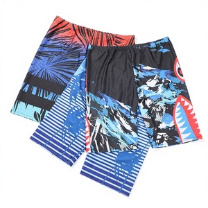 Caleçons de <span class=keywords><strong>bain</strong></span> en mousseline pour hommes avec entrejambe plat, séchage rapide, <span class=keywords><strong>grande</strong></span> <span class=keywords><strong>taille</strong></span>, haute qualité, motif dessin animé, ensemble 2 pièces 2026 - Product Image 1