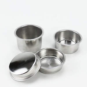 51Mm 2 tasses Barista en acier inoxydable fabricants d'espresso accessoires de Machine porte-filtre sans fond pour panier de filtre à café <span class=keywords><strong>Delonghi</strong></span> - Product Image 6