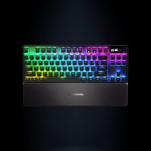<span class=keywords><strong>Clavier</strong></span> mécanique de jeu <span class=keywords><strong>SteelSeries</strong></span> Apex Pro TKL Gen 2, filaire et sans fil, avec interrupteurs magnétiques, 99% NEUF - Product Image 1