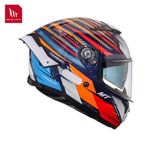 หมวกกันน็อค Cascos Para Moto MT Helmets Thunder4 แบบเต็มใบ  วัสดุ ABS  ลายกราฟิก  ระบบปลดเร็ว  ชิลด์ใส  ได้รับมาตรฐาน ECE - Product Image 1