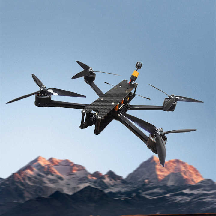 Cheapest  Hot selling FPV FLH7 UAV wiht 7 Inches Carbon Fiber Quadcopter Hovering 20Km Parts Kit Accessories Delivery UAV