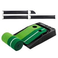 Tapis de putting intérieur/extérieur, service OEM, tapis d'entraînement de golf pour bureau et maison, tapis de putting de golf avec retour de balle