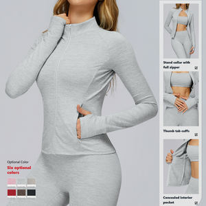 Ensemble de vêtements de sport pour <span class=keywords><strong>femme</strong></span> XW-TZ4510-3, veste, pantalon de jogging, soutien-gorge serré, ensembles pour femmes, haut et pantalon, vêtements de sport pour femmes, ensemble de vêtements de sport personnalisé en 3 pièces - Product Image 2