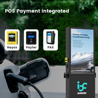 OCPP 2.0.1 55 pouces Affichage publicitaire Station de charge EV Double pistolet AC EV Chargeur Pile Chargeur rapide pour véhicules électriques