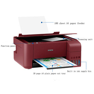 Impresora de inyección de tinta de cuatro colores A4 L3117 de bajo coste y fácil de usar, unidad de impresión e impresión de inyección de tinta + impresoras - Product Image 3