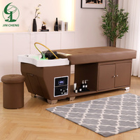 Lit de massage thaïlandais pour soins du visage et spa capillaire avec lampe, pour salon de coiffure Jincheng