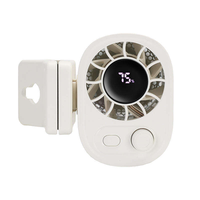 Ventilateur de voiture portable rechargeable USB AR-29 avec rotation à 360 degrés, réglable, à clipser, avec écran LED