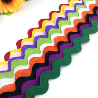 Ruban Ric Rac Coloré de 20 mm, Ruban en Dentelle Zig Zag, Garniture Ric Rac pour Vêtements, Robes, Sacs, Chaussures, Accessoires de Bricolage